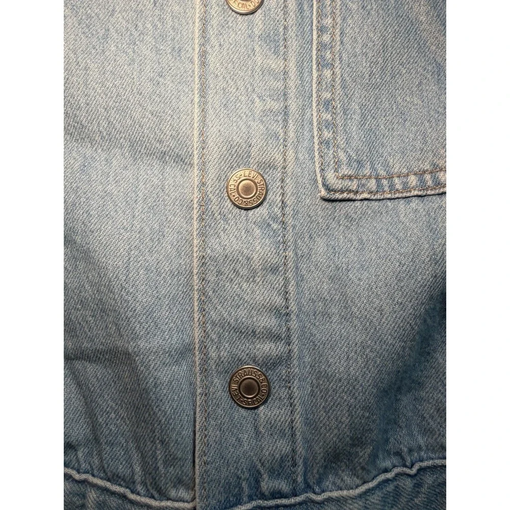 Levi Strauss Denim Heritage Jumpsuit Women Size Xs Romper Button Up Playsuit